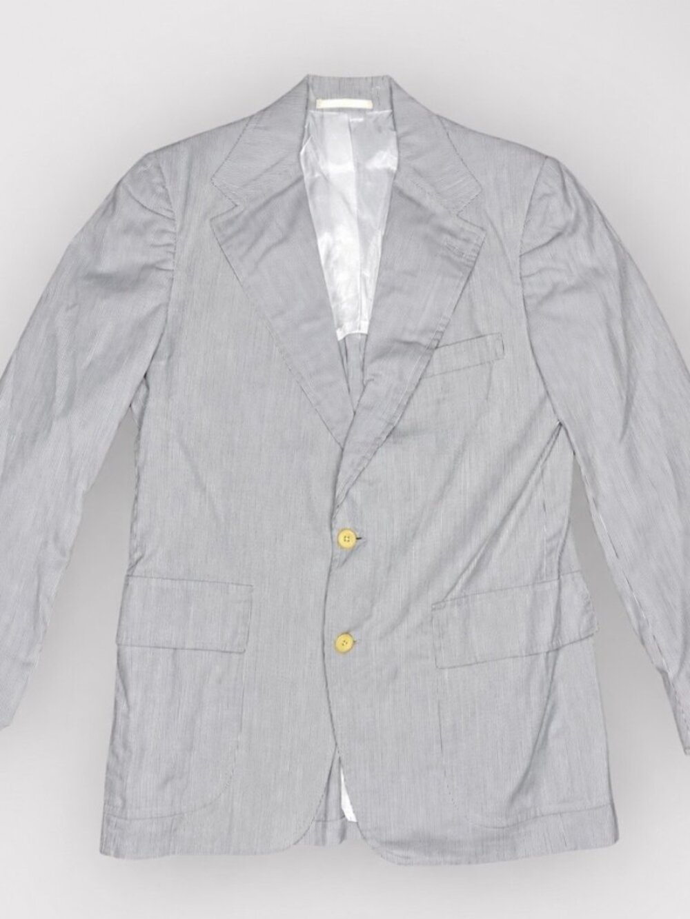 Vintage SYMS Women's Striped Linen Blazer